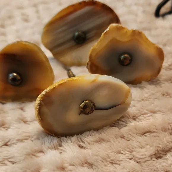 Natural Agate Stone Knobs Drawer - Picture 2 of 6